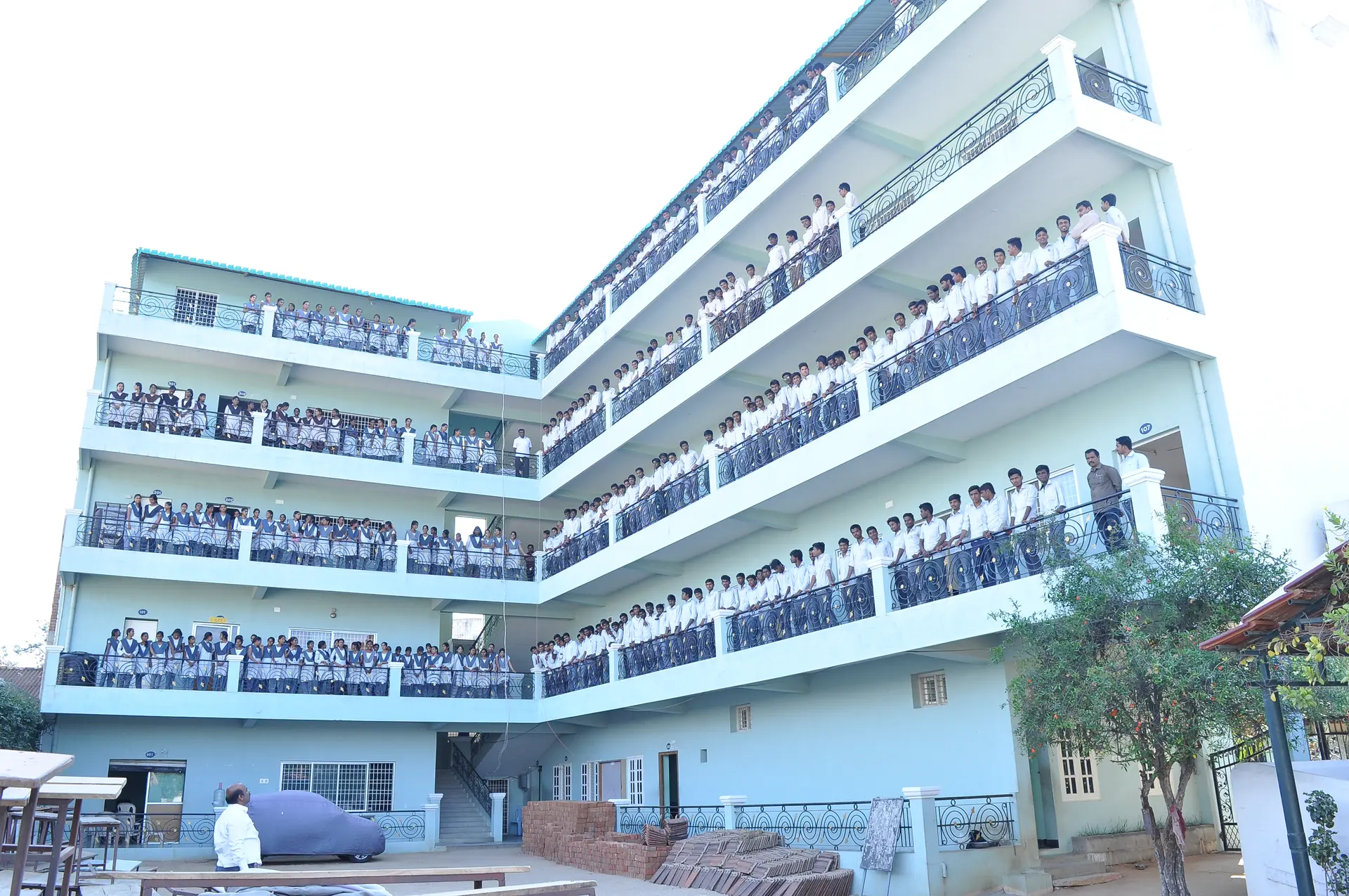 College building courtyard
