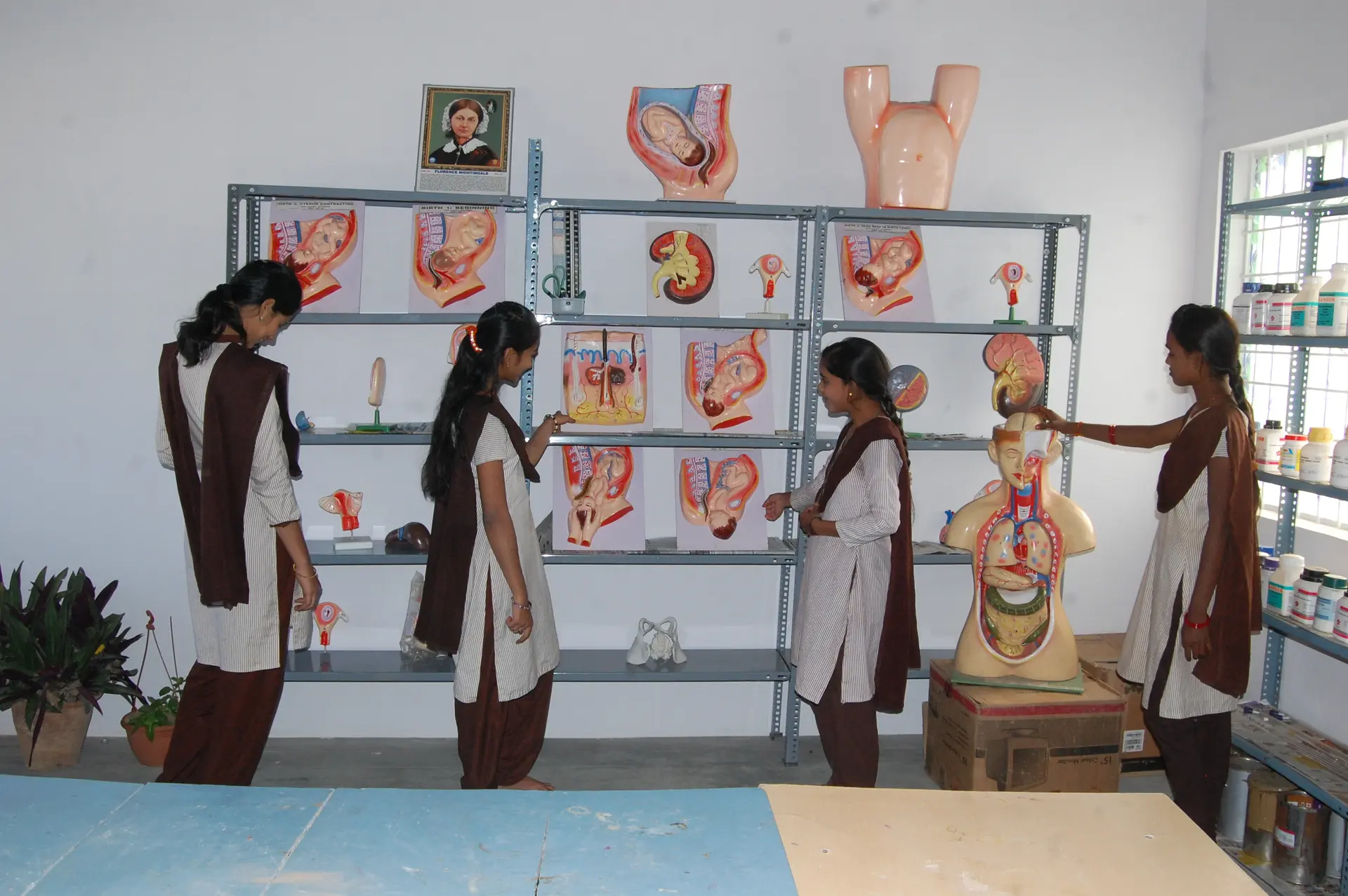 Students inside a smart classroom