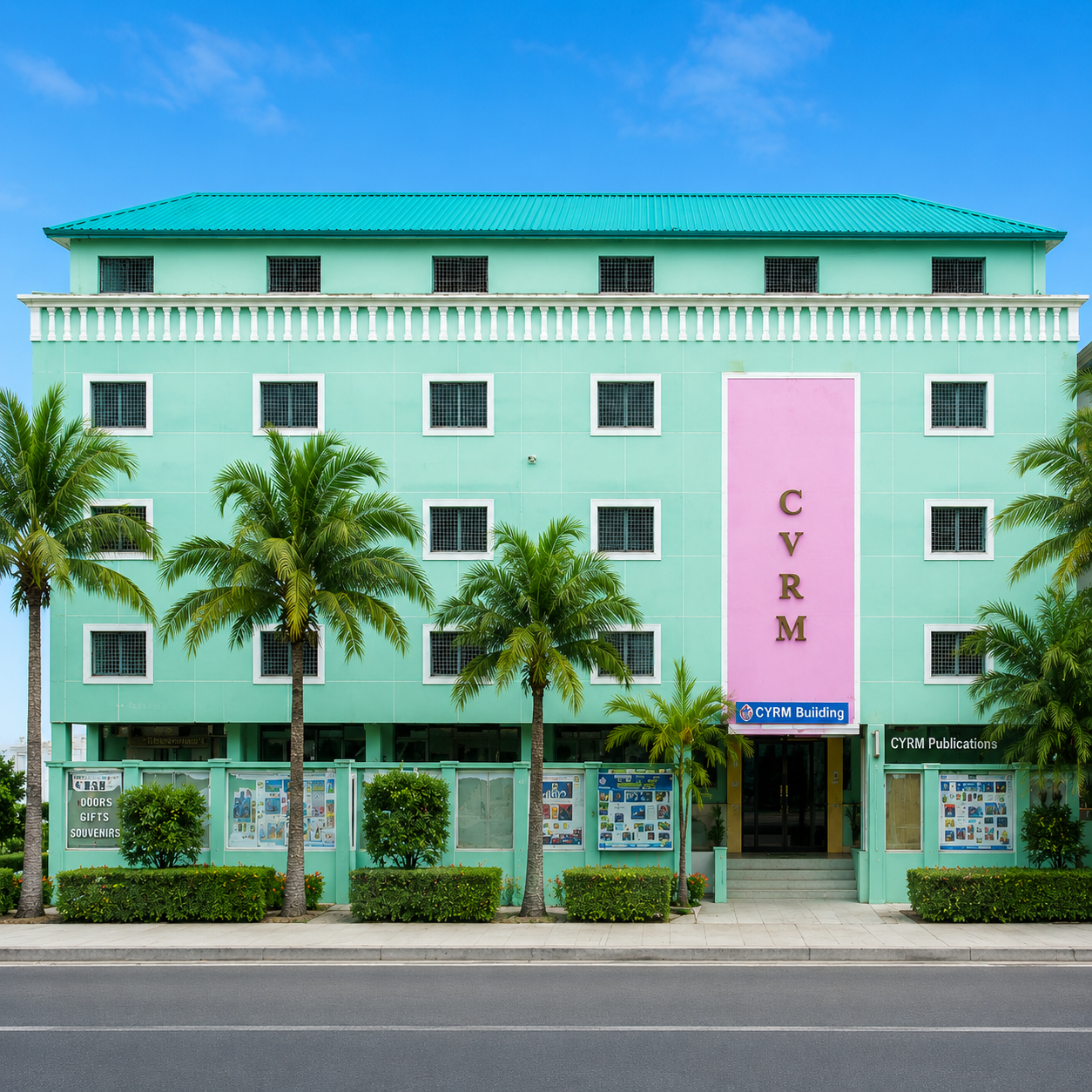 CVRM Degree College historic campus building