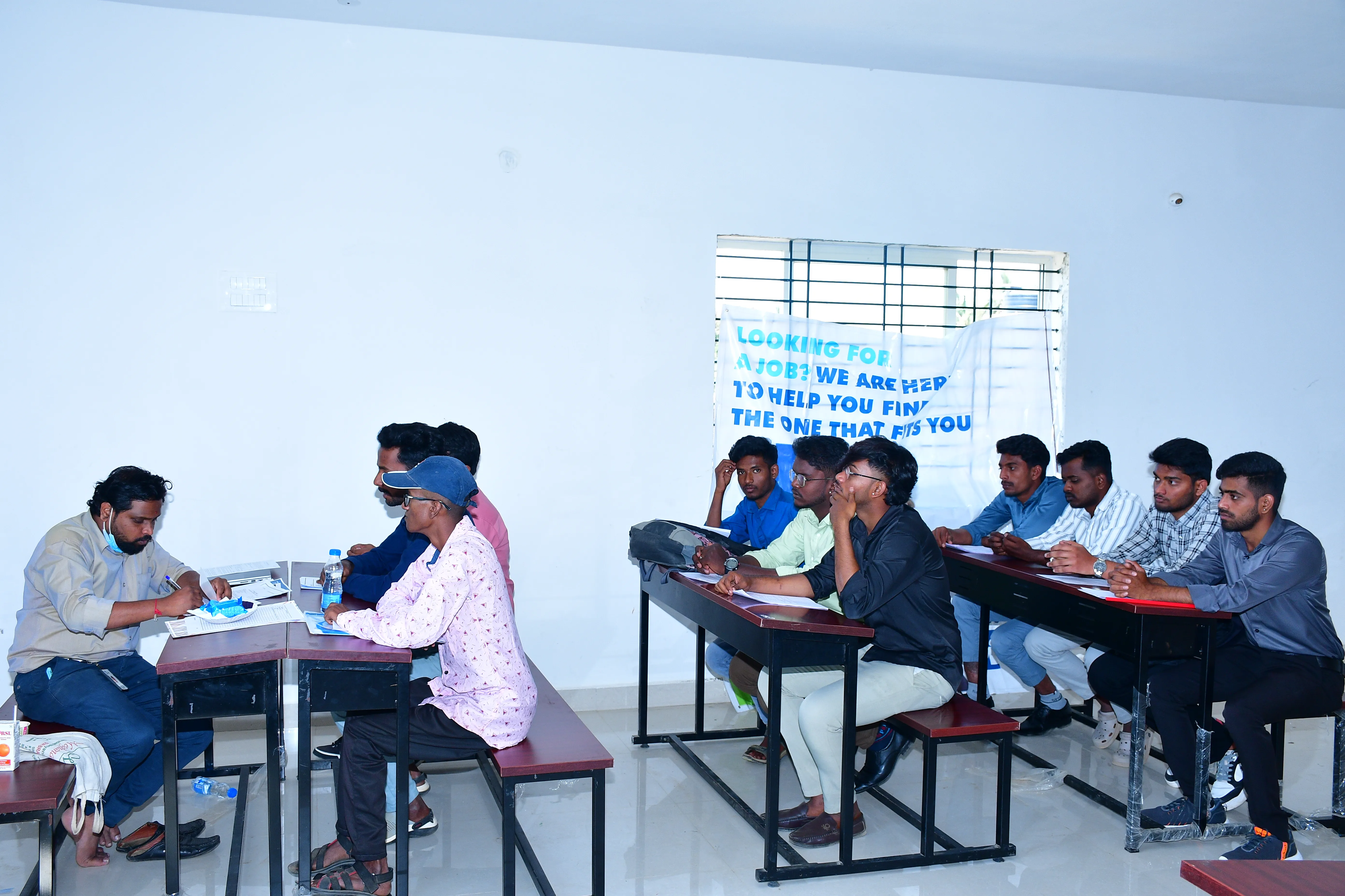 Students using Wi-Fi on campus