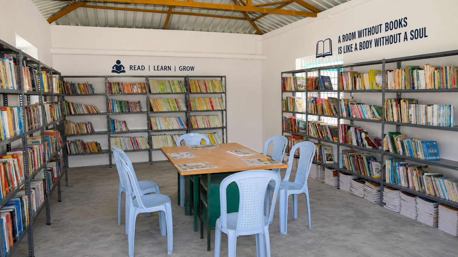 CVRM Degree College modern library